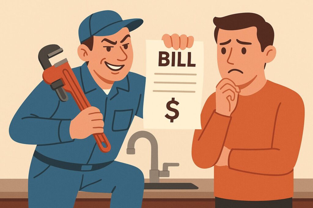 トイレ修理業者に依頼したらぼったくられた！？