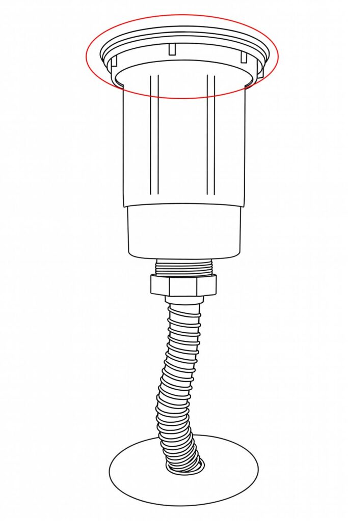 排水ホースのイラスト