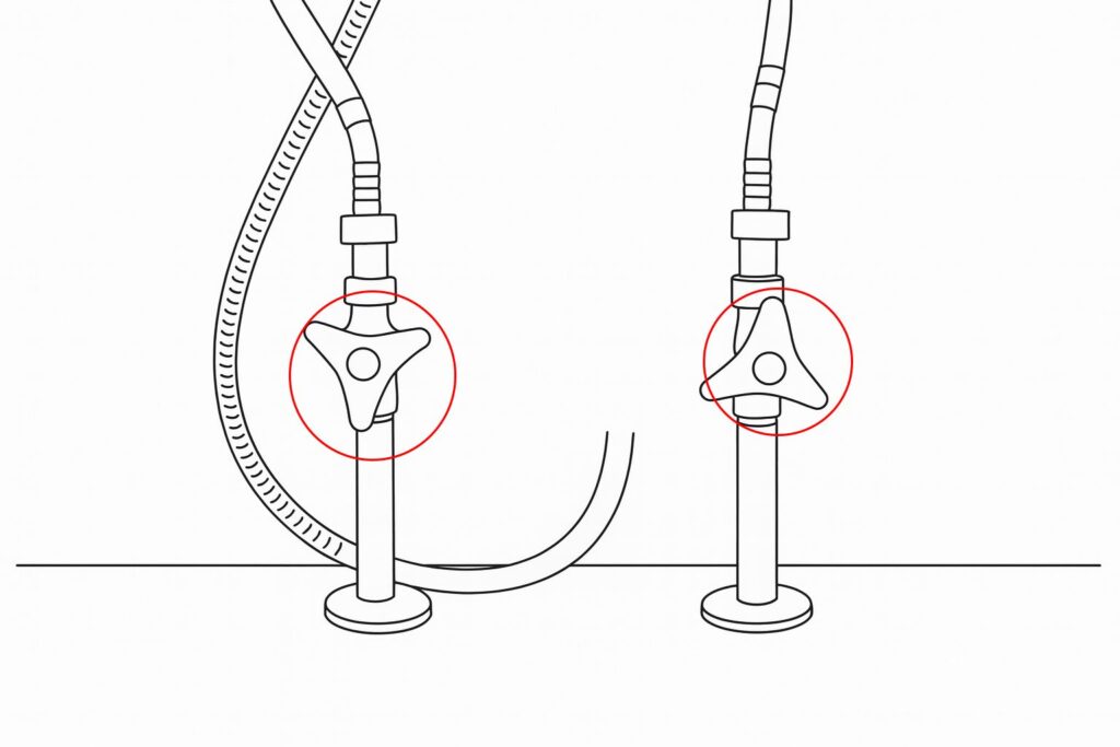 止水栓のイラスト