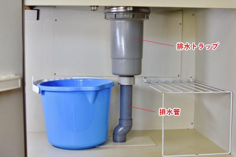 キッチンの排水管から水漏れしている場合