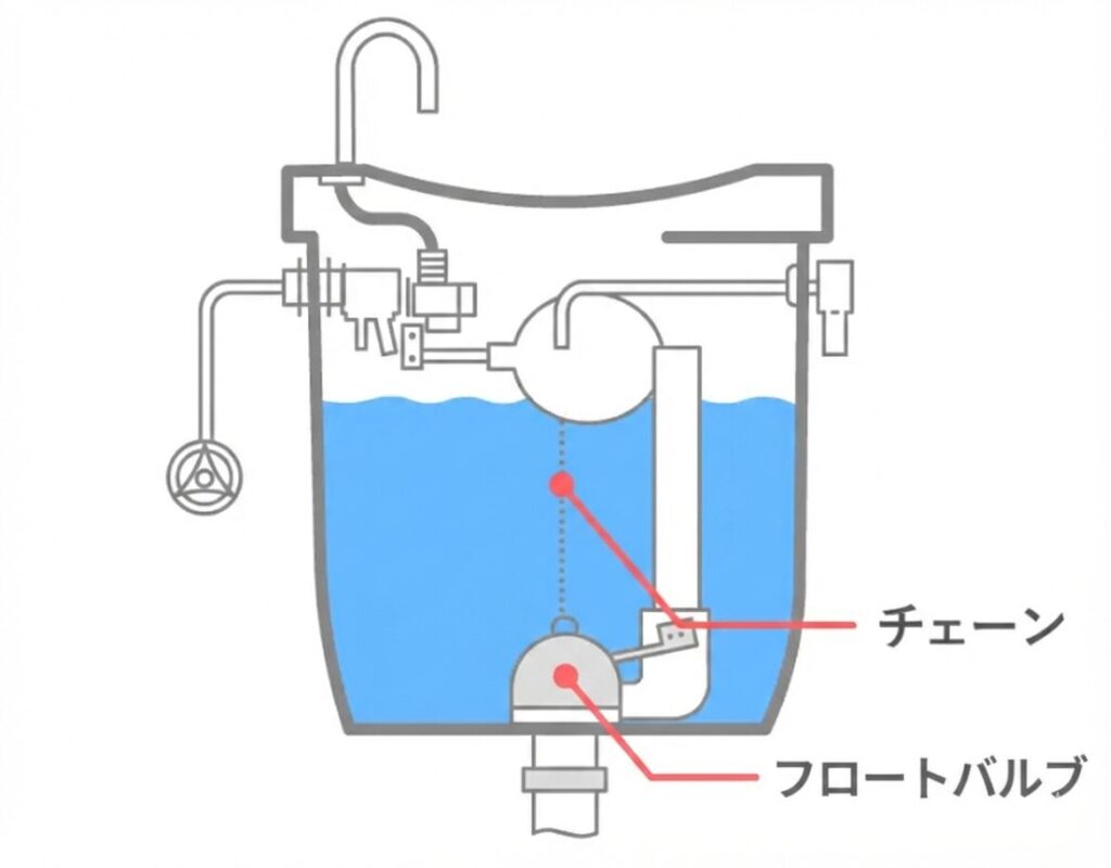 トイレのレバーが空回りする原因は何？